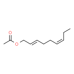 ChemSpider 2D Image | trans-2,cis-6-Nonadienyl acetate | C11H18O2
