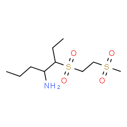 ChemSpider 2D Image | 3-{[2-(Methylsulfonyl)ethyl]sulfonyl}-4-heptanamine | C10H23NO4S2