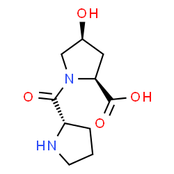 ChemSpider 2D Image | L-Prolyl-(4S)-4-hydroxy-L-proline | C10H16N2O4