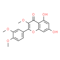 ChemSpider 2D Image | QUERCETIN 3,3',4'-TRIMETHYL ETHER | C18H16O7