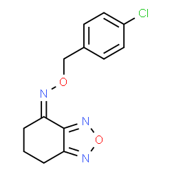 ChemSpider 2D Image | (4Z)-N-[(4-Chlorobenzyl)oxy]-6,7-dihydro-2,1,3-benzoxadiazol-4(5H)-imine | C13H12ClN3O2