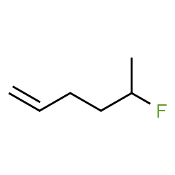 ChemSpider 2D Image | 5-Fluoro-1-hexene | C6H11F