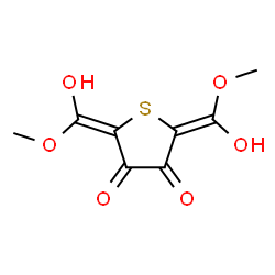 ChemSpider 2D Image | (2Z,5E)-2,5-Bis[hydroxy(methoxy)methylene]-3,4(2H,5H)-thiophenedione | C8H8O6S
