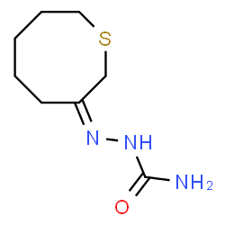 ChemSpider 2D Image | (2Z)-2-(3-Thiocanylidene)hydrazinecarboxamide | C8H15N3OS