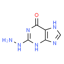 ChemSpider 2D Image | 2-hydrazinohypoxanthine | C5H6N6O