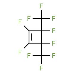 ChemSpider 2D Image | 1,2,3,4-Tetrafluoro-3,4-bis(trifluoromethyl)cyclobutene | C6F10