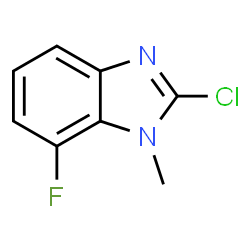ChemSpider 2D Image | 2-Chloro-7-fluoro-1-methyl-1H-benzimidazole | C8H6ClFN2