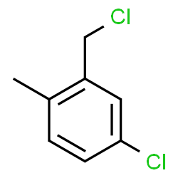 ChemSpider 2D Image | 4-Chloro-2-(chloromethyl)-1-methylbenzene | C8H8Cl2