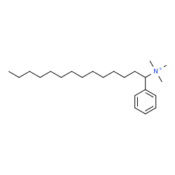 ChemSpider 2D Image | N,N,N-Trimethyl-1-phenyl-1-tetradecanaminium | C23H42N