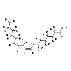 ChemSpider 2D Image | Linoleic acid-d32 | C18D32O2