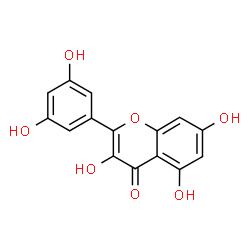 ChemSpider 2D Image | 2-(3,5-Dihydroxyphenyl)-3,5,7-trihydroxy-4H-chromen-4-one | C15H10O7