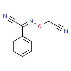 ChemSpider 2D Image | (2E)-[(Cyanomethoxy)imino](phenyl)acetonitrile | C10H7N3O