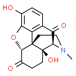 ChemSpider 2D Image | (5alpha)-3,14-Dihydroxy-17-methyl-4,5-epoxymorphinan-6,10-dione | C17H17NO5