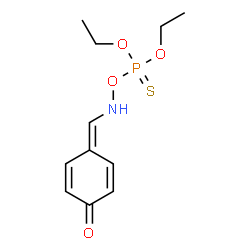 ChemSpider 2D Image | 4-[(diethoxyphosphinothioyloxyamino)methylene]cyclohexa-2,5-dien-1-one | C11H16NO4PS