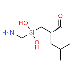 ChemSpider 2D Image | (2S)-2-{[(Aminomethyl)(dihydroxy)silyl]methyl}-4-methylpentanal | C8H19NO3Si