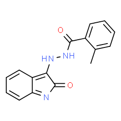 ChemSpider 2D Image | 2-Methyl-N'-(2-oxo-2H-indol-3-yl)benzohydrazide | C16H13N3O2