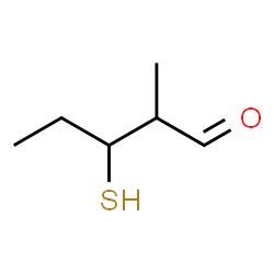 ChemSpider 2D Image | 3-Mercapto-2-methylpentanal | C6H12OS