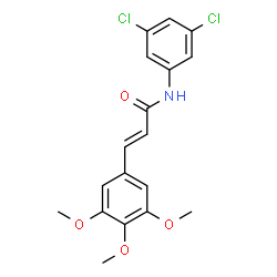 ChemSpider 2D Image | (2E)-N-(3,5-Dichlorophenyl)-3-(3,4,5-trimethoxyphenyl)acrylamide | C18H17Cl2NO4
