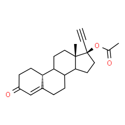 ChemSpider 2D Image | (8xi,9xi,14xi,17alpha)-3-Oxo-19-norpregn-4-en-20-yn-17-yl acetate | C22H28O3