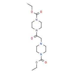 ChemSpider 2D Image | Diethyl 4,4'-(1-oxo-1,2-ethanediyl)di(1-piperazinecarboxylate) | C16H28N4O5