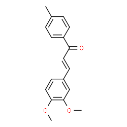 ChemSpider 2D Image | (2E)-3-(3,4-Dimethoxyphenyl)-1-(4-methylphenyl)-2-propen-1-one | C18H18O3