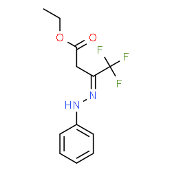 ChemSpider 2D Image | ethyl 4,4,4-trifluoro-3-(2-phenylhydrazono)butanoate | C12H13F3N2O2