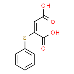 ChemSpider 2D Image | (2E)-2-(Phenylsulfanyl)-2-butenedioic acid | C10H8O4S