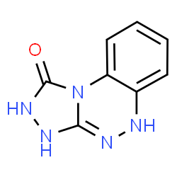 ChemSpider 2D Image | 3,5-Dihydro[1,2,4]triazolo[3,4-c][1,2,4]benzotriazin-1(2H)-one | C8H7N5O