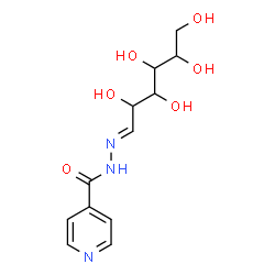 ChemSpider 2D Image | N'-[(1E)-2,3,4,5,6-Pentahydroxyhexylidene]isonicotinohydrazide | C12H17N3O6
