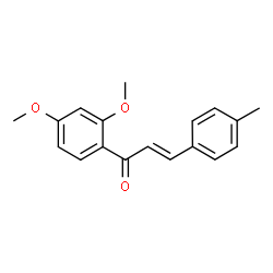 ChemSpider 2D Image | (2E)-1-(2,4-Dimethoxyphenyl)-3-(4-methylphenyl)-2-propen-1-one | C18H18O3