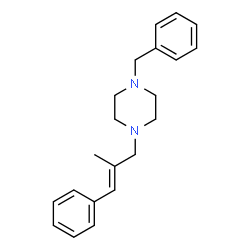 ChemSpider 2D Image | 1-Benzyl-4-[(2E)-2-methyl-3-phenyl-2-propen-1-yl]piperazine | C21H26N2