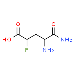 ChemSpider 2D Image | 4-Fluoro-alpha-glutamine | C5H9FN2O3