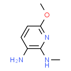 ChemSpider 2D Image | 3-Amino-2-methylamino-6-methoxypyridine | C7H11N3O