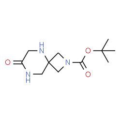 ChemSpider 2D Image | tert-butyl 7-oxo-2,5,8-triazaspiro[3.5]nonane-2-carboxylate | C11H19N3O3