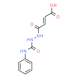 ChemSpider 2D Image | (2E)-4-Oxo-4-[2-(phenylcarbamoyl)hydrazino]-2-butenoic acid | C11H11N3O4
