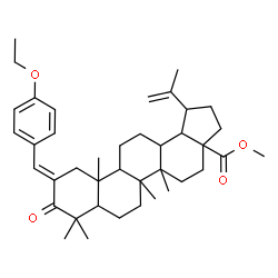 ChemSpider 2D Image | Methyl (2E)-2-(4-ethoxybenzylidene)-3-oxolup-20(29)-en-28-oate | C40H56O4