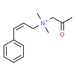 ChemSpider 2D Image | (2Z)-N,N-Dimethyl-N-(2-oxopropyl)-3-phenyl-2-propen-1-aminium | C14H20NO