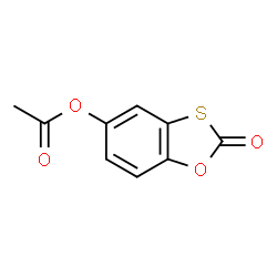 ChemSpider 2D Image | 2-Oxo-1,3-benzoxathiol-5-yl acetate | C9H6O4S