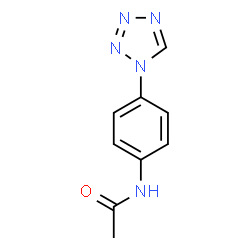 ChemSpider 2D Image | N-[4-(1H-Tetrazol-1-yl)phenyl]acetamide | C9H9N5O