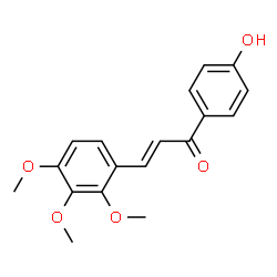 ChemSpider 2D Image | (2E)-1-(4-Hydroxyphenyl)-3-(2,3,4-trimethoxyphenyl)-2-propen-1-one | C18H18O5