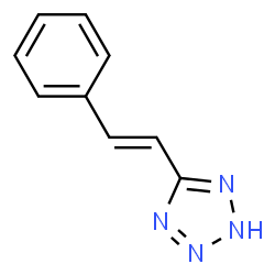 ChemSpider 2D Image | 5-[2-Phenylethenyl]-2H-tetraazole | C9H8N4