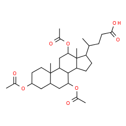 ChemSpider 2D Image | 3,7,12-Triacetoxycholan-24-oic acid | C30H46O8