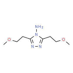 ChemSpider 2D Image | 3,5-Bis(2-methoxyethyl)-4H-1,2,4-triazol-4-amine  | C8H16N4O2