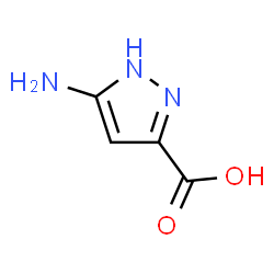 ChemSpider 2D Image | 5-Amino-1H-pyrazole-3-carboxylic acid | C4H5N3O2
