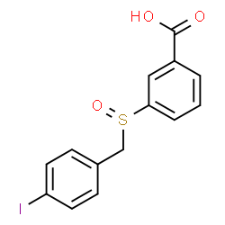 ChemSpider 2D Image | 3-[(4-Iodobenzyl)sulfinyl]benzoic acid | C14H11IO3S