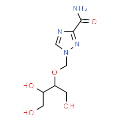 ChemSpider 2D Image | 1-{[(1,3,4-Trihydroxy-2-butanyl)oxy]methyl}-1H-1,2,4-triazole-3-carboxamide | C8H14N4O5