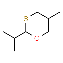 ChemSpider 2D Image | 2-Isopropyl-5-methyl-1,3-oxathiane | C8H16OS