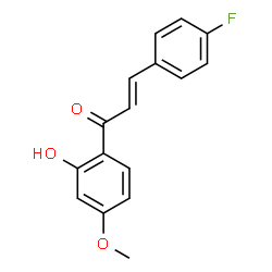 ChemSpider 2D Image | (2E)-3-(4-Fluorophenyl)-1-(2-hydroxy-4-methoxyphenyl)-2-propen-1-one | C16H13FO3