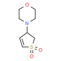 ChemSpider 2D Image | 4-(1,1-Dioxido-2,3-dihydro-3-thiophenyl)morpholine | C8H13NO3S