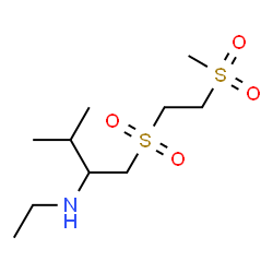 ChemSpider 2D Image | N-Ethyl-3-methyl-1-{[2-(methylsulfonyl)ethyl]sulfonyl}-2-butanamine | C10H23NO4S2